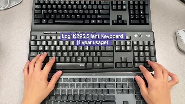 Noise test for common and silent keyboard (Logi K295 vs MX Keys)