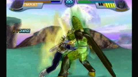 DBZ Infinite World: Trunks (me) vs. Cell (com)
