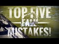 Top five fall fishing mistakes!