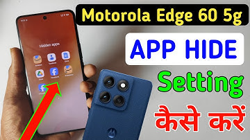How to hide apps in Moto edge 60 5g /Motorola edge 60 5g app hide/app hide setting