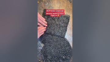 This 3D Printed Chainmail Shouldn’t Even Work… But It Does. Printed in a Prusa Core One #cosplayprop