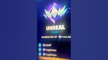 I just Hit unreal in Ranked Reload! #fortnite #unreal