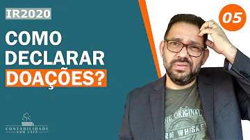 Como declarar doações a instituições de caridade?