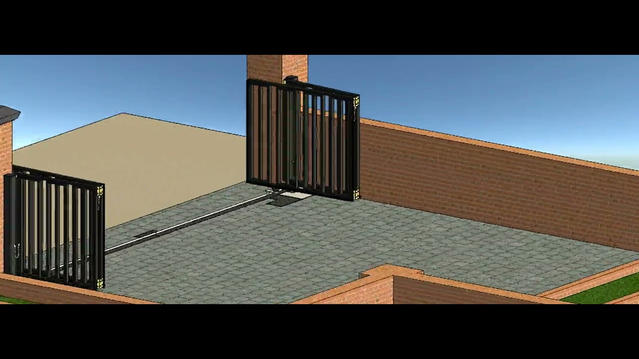 Bifolding Gate Animation