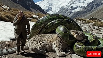 Rescue Animal: Brave Snow Leopard Cub Runs For Help to Save Mother from Giant Python