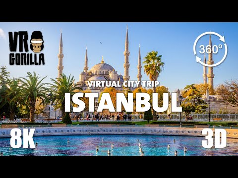 Istanbul, Turkey Guided Tour in 360 VR – Virtual City Trip – 8K Stereoscopic 360 Video