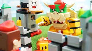 LEGO Super Mario Bowser's Castle Boss Battle  Set #1 | レゴ　スーパーマリオ  | けっせんクッパ城でstop motion anime!#1