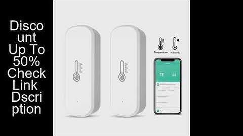 Haozee Smart Zigbee Temperature And Humidity Sensor Indoor Thermometer For Home Work With Alexa Goog