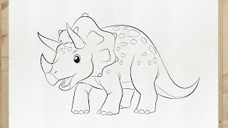 Come disegnare Triceratopo di Jurassic World