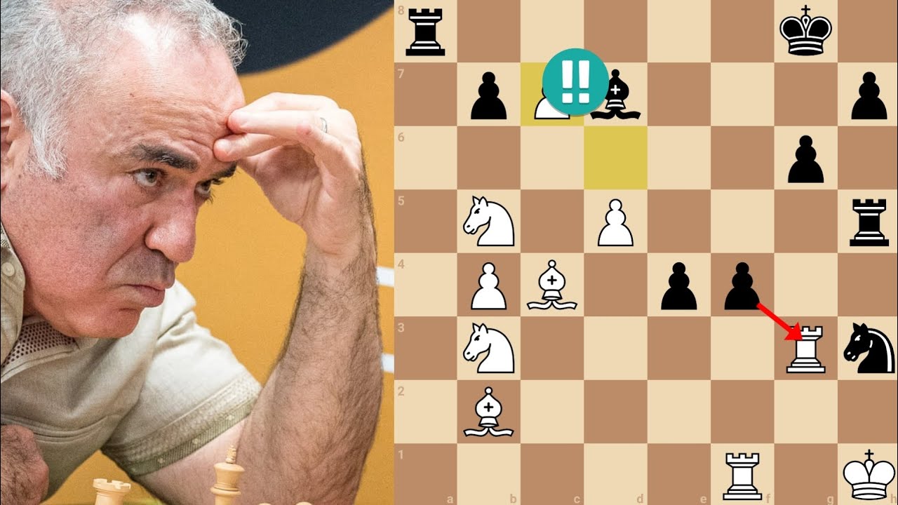 Garry Kasparov Thought He Was Winning.. Then This 17-Year-Old Sacrificed The Rook!