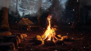 Campfire Ambiance| Relaxation for Restful Nights and Stress Reduction