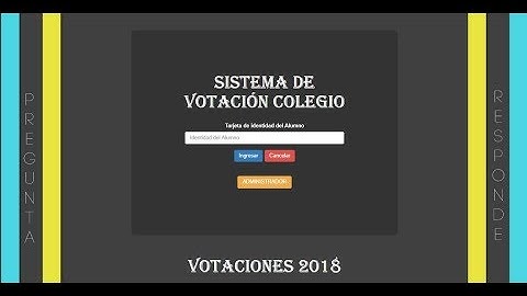 SISTEMA DE VOTACION EN PHP Y MYSQL