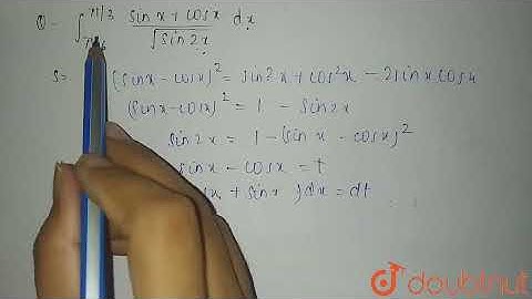 int_(pi/6)^(pi/3) (sin x+ cos x)/(sqrt(sin 2x))dx | 12 | INTEGRATION | MATHS | NAGEEN PRAKASHAN ...