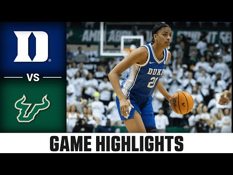 Duke vs South Florida Game Highlights | 2025-26 ACC Women's Basketball