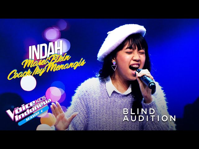 Amanda N. Maren – Menahan Rasa Sakit | Blind Auditions | The Voice Kids Indonesia Season 4 GTV 2021 class=