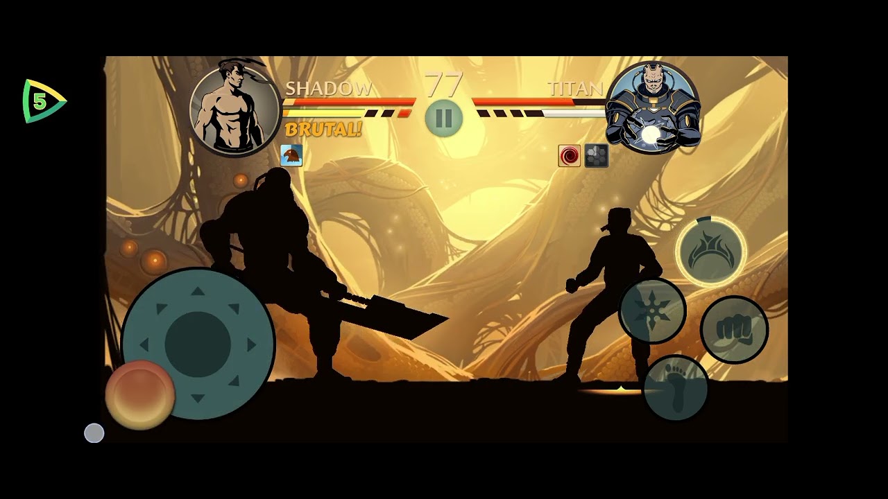 Defeat eclipse Titan without armor or weapon in shadow fight 2 