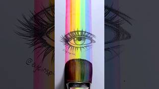 Rainbow Paintbrush 🖌 #Art #Painting #Satisfying #Drawing #Cartoon #Sketch