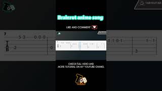 Brainrot - Anime Opening Guitar #brainrot #guitartabs #easyguitartutorial