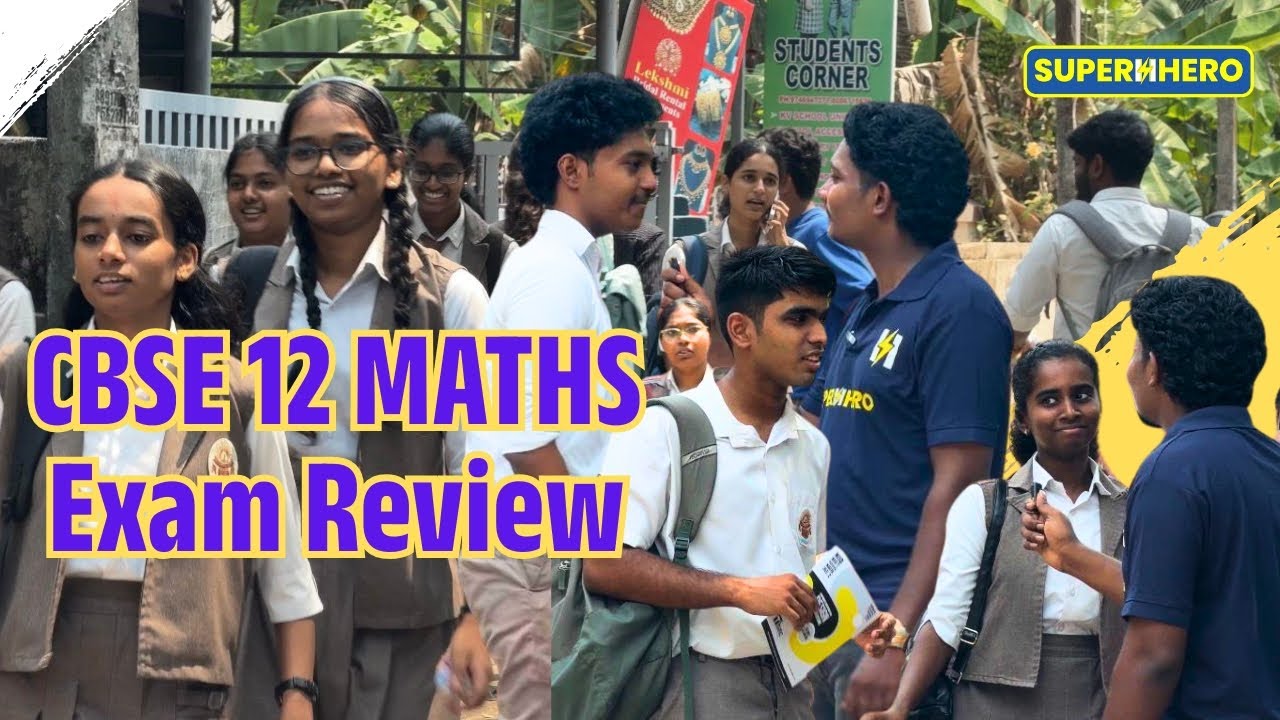 CBSE Maths Exam 2026 Review | Kerala Students Reaction | Superhhero Learning.