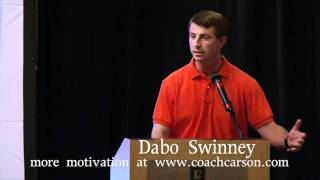 Dabo Swinney Motivation - "Just Shake it Off - Story of the Donkey & the Farmer" - CoachCarson.com