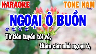 Ngoại Ô Buồn Karaoke Tone Nam ( Cm ) Nhạc Sống Rumba | Thanh Hải Organ