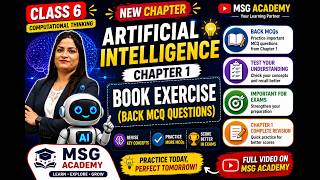Class 6 AI | Chapter 1 | Part 5 | Exercise & MCQs | Introduction to AI and Everyday Examples