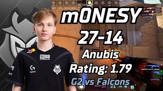 G2 m0NESY (27-14) vs Falcons (Anubis) | IEM Dallas 2024 | May 27, 2024 #cs2 #demo