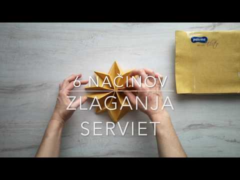 Video: Način zlaganja prtičkov za postavitev mize