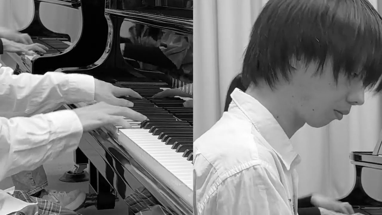 FINAL FANTASY Ⅶ - 片翼の天使 2台ピアノ(Katsutoshi Ishigaki) - YouTube