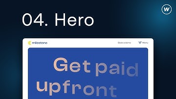 04. Advanced Webflow tutorial: Custom hero section with scroll animation and lottie