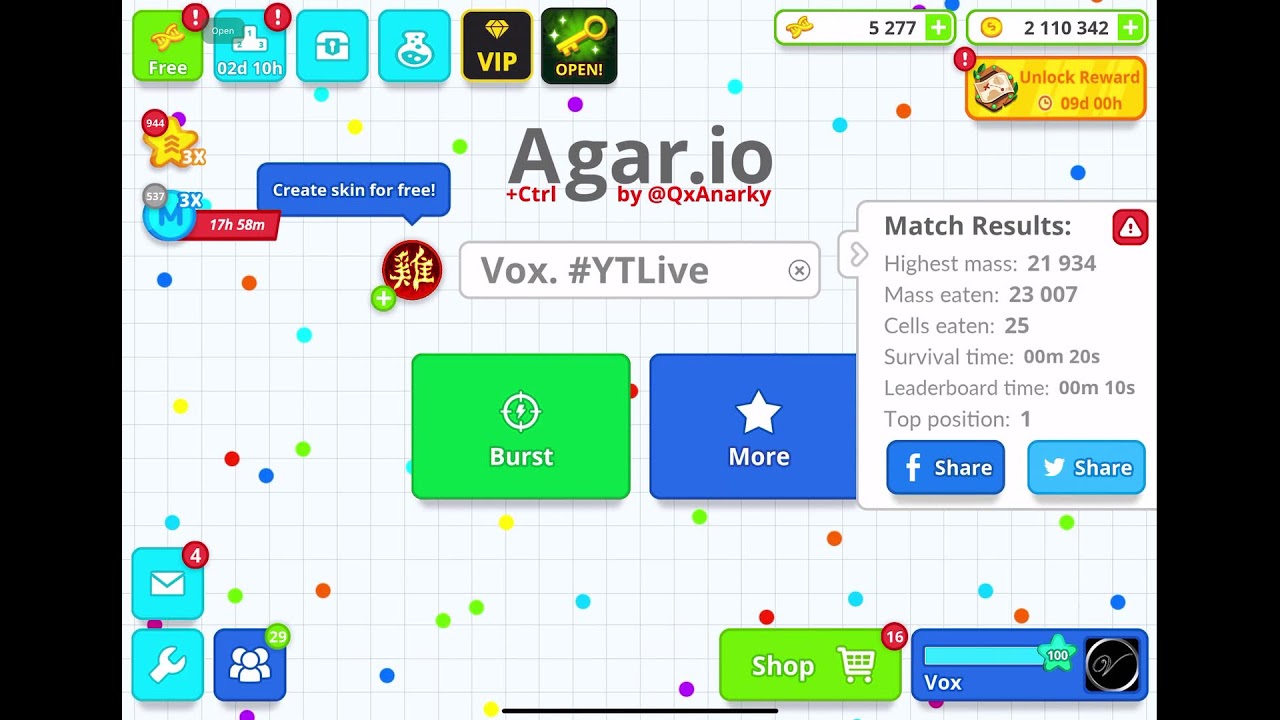 AGARIO MOBILE LIVESTREAM