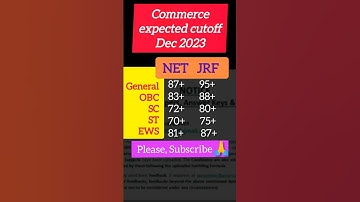 ugc net commerce dec 2023 expected cut off/ expected cut off ugc net 2023/commerce expected cut off