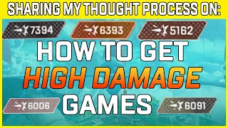 How To Get High Damage Games In Apex Legends - Sharing My Thought Process As I Play