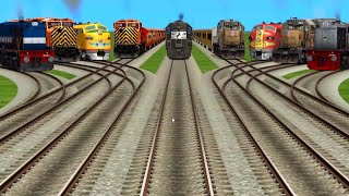🎪 All Realistic Trains Game Play On Train Railraod Tracks / Train Video 📷  screenshot 4