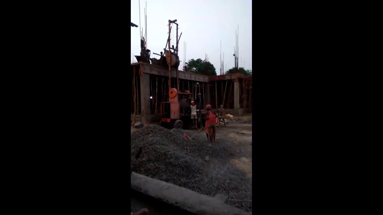 Lift machine with drum mixing