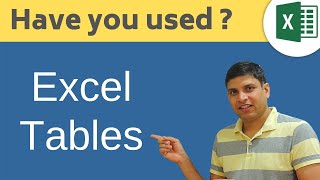 Excel Tables : Introduction
