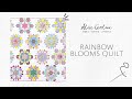 Rainbow blooms liberty epp quilt kit  alice caroline