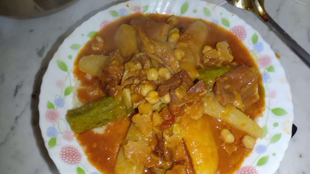 بربوشة أو كسكس بالقديد (الخليع) هايلة مع فصل الشتاء