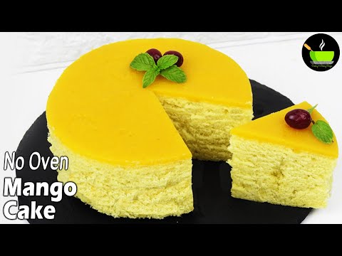 Mango Cake Without Oven | How To Make Mango Cake | Mango Cake in Kadhai | Mango Cake | No Oven Cake | She Cooks