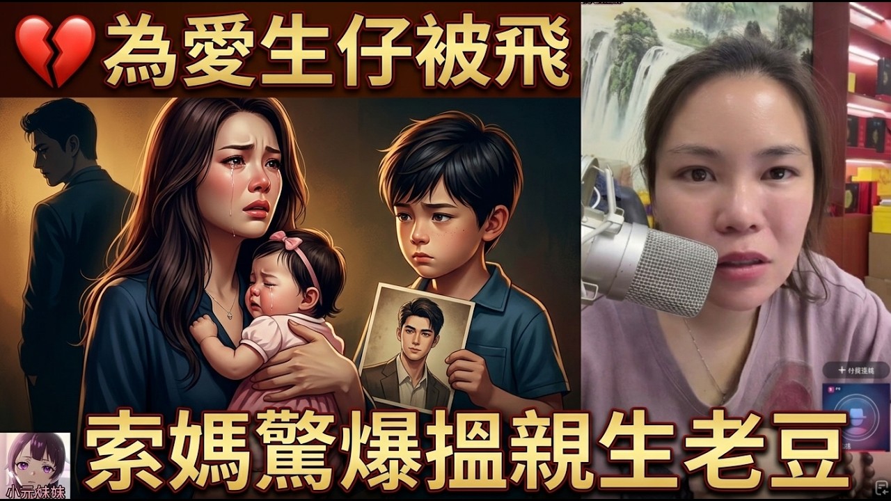 【小元最新】索媽同唔愛嘅男人生咗個女，心入面一直掛住前男友，仲叫個仔大個去搵親生老豆？😳🧒🔍為愛生仔被飛 💔👶🛫#小元姐姐 #廣東話 #小元情感分享 #小元妹妹 10 15 NI B