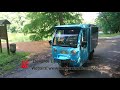 electric tuk tuk vehicle with 3 sides solar panels, from Hungary customer