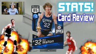 Sapphire Bill Walton! 85 Overall Reward Center in Nba 2k17 Myteam CARD Review and Stats
