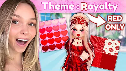 First LETTER of the THEME picks WHAT COLOR I WEAR in Dress to Impress