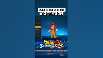 SSJ 4 Daima Goku Girl Talk in Sparking Zero DLC 3 #anime  #dragonballsparkingzero #sparkingzero