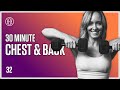 30 MIN Chest &amp; Back Supersets // HR12WEEK EXPRESS : Day 32