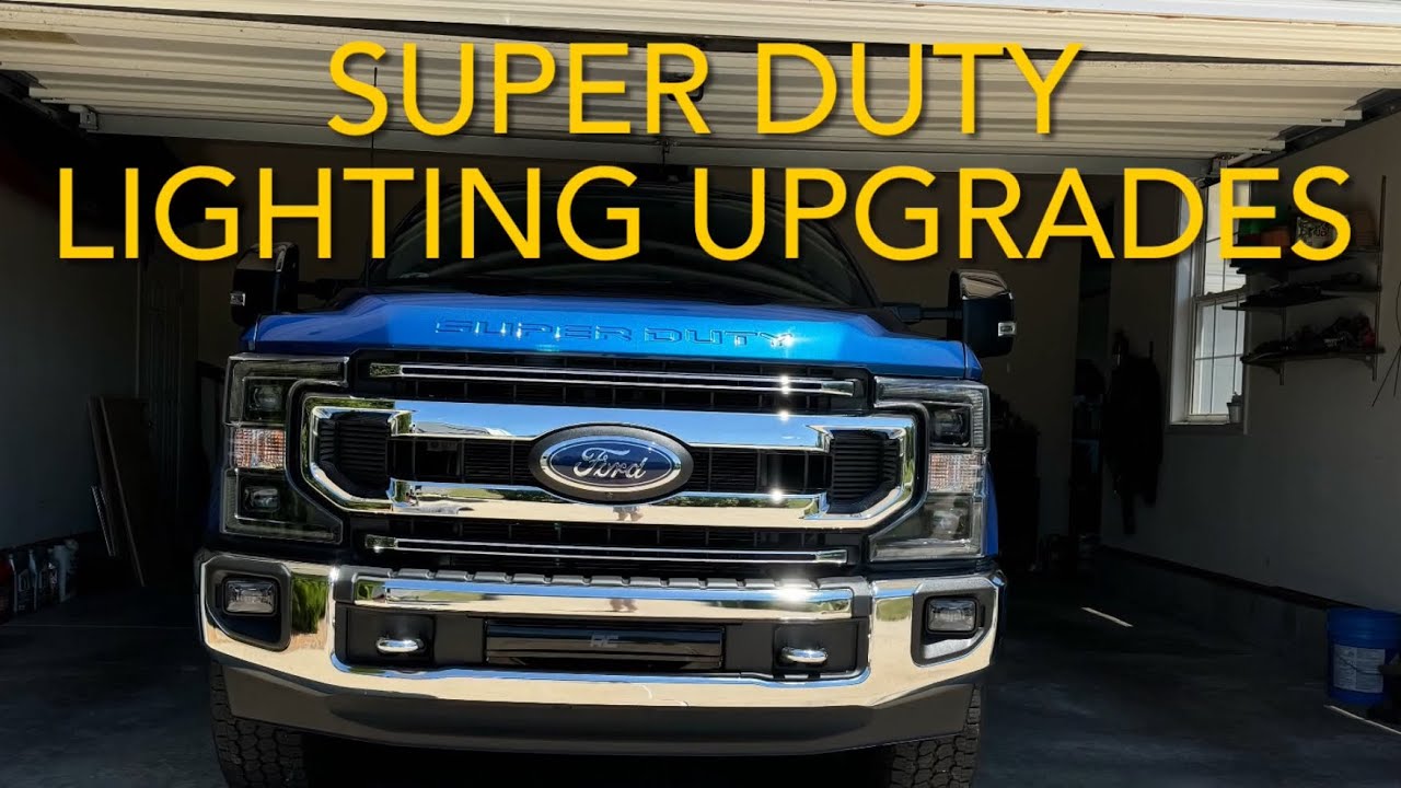 2022 F350 Ford Super Duty LED headlight upgrade and more