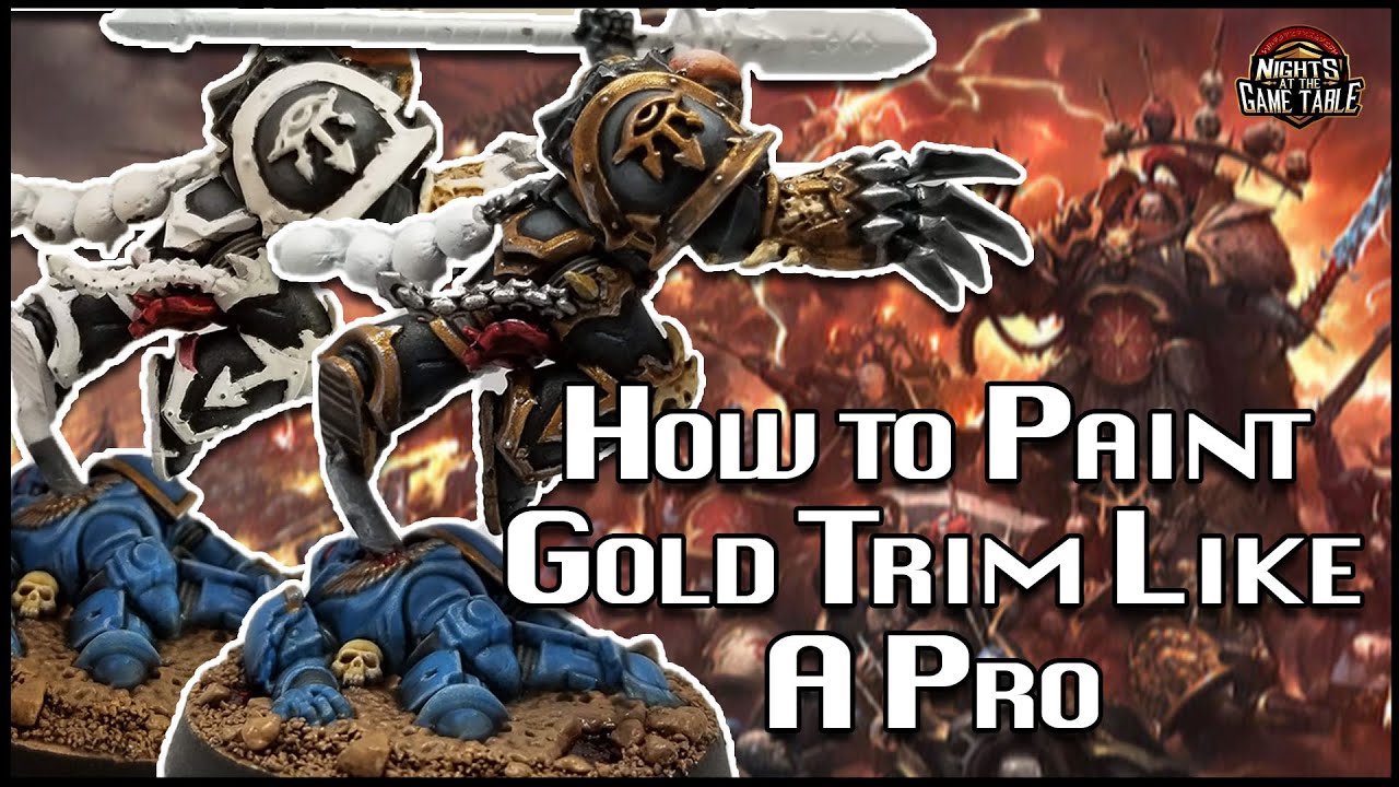 How to Paint Gold Trim [Like A Pro] - YouTube