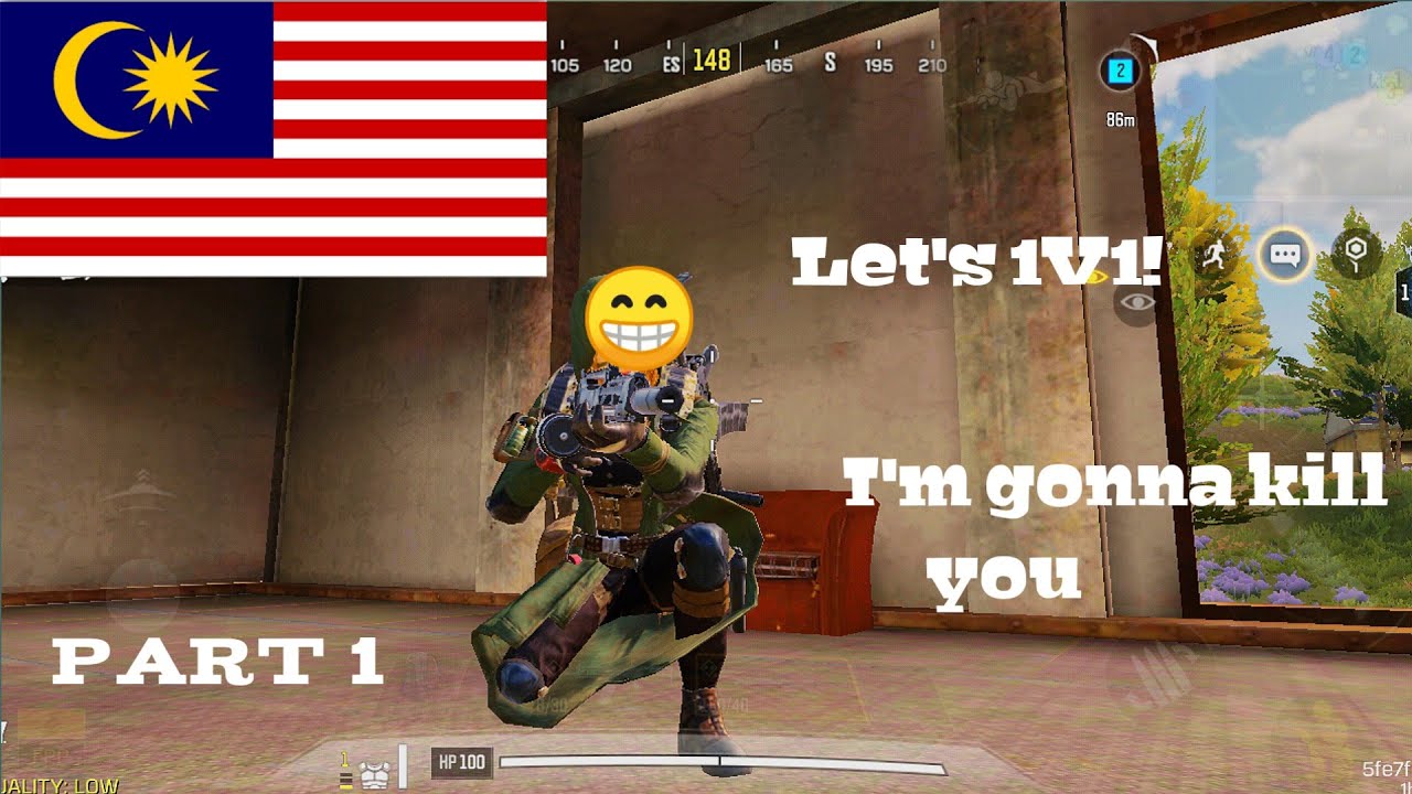 1v1 random person in CoDM (part 1) [Malaysia] “1v1 DUEL" Mode