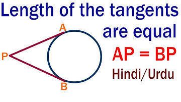 Theorem 10.2 The length of tangents drawn from an external point to a circle are equal. #circles