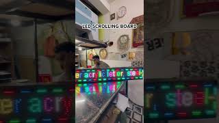 Led scrolling board #signage #led #viral